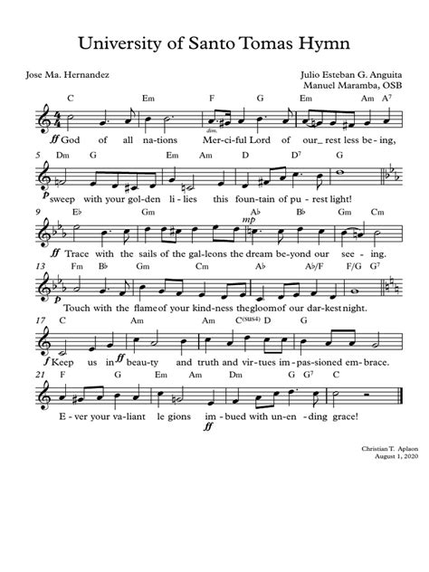 usep hymn lyrics|USeP Sto. Tomas .